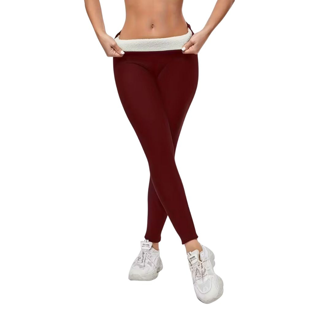 Warme Damen-Leggings mit Fleecefutter