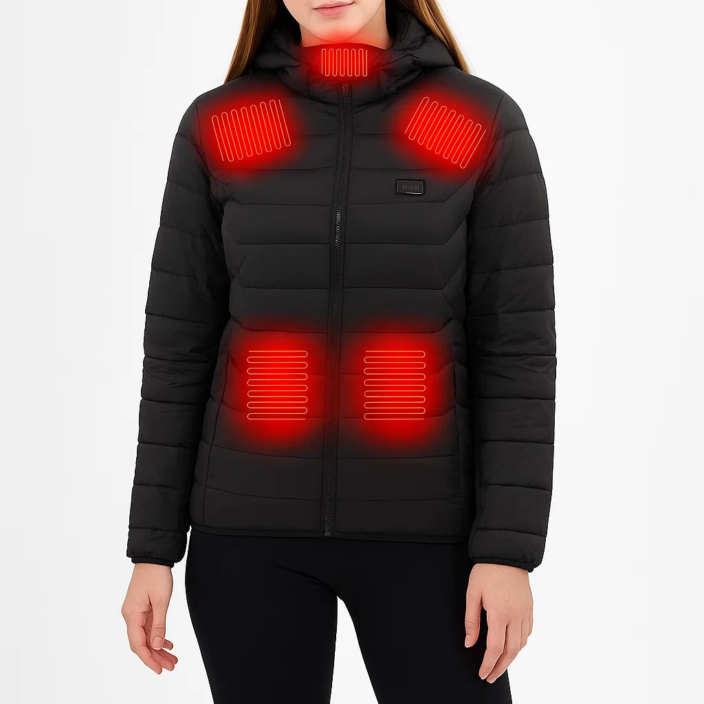 Beheizbare Unisex-Jacke – Wasserdicht, Winddicht & Temperaturregelung für Winterkomfort