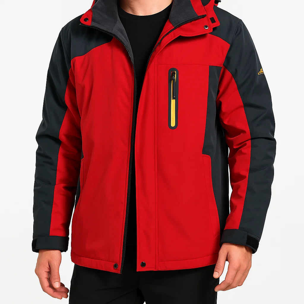 Herren-Winterjacke mit Kapuze – Winddicht, Wasserdicht