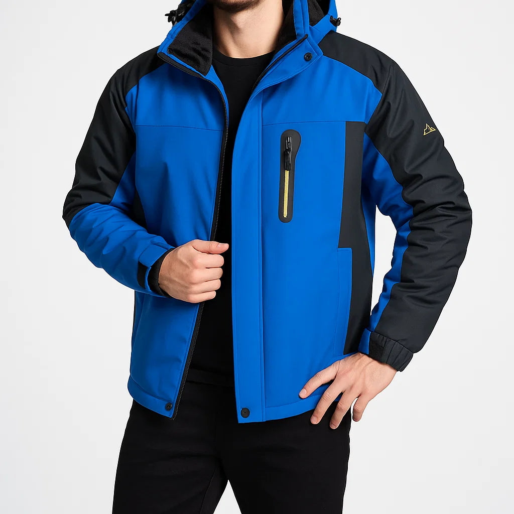 Herren-Winterjacke mit Kapuze – Winddicht, Wasserdicht