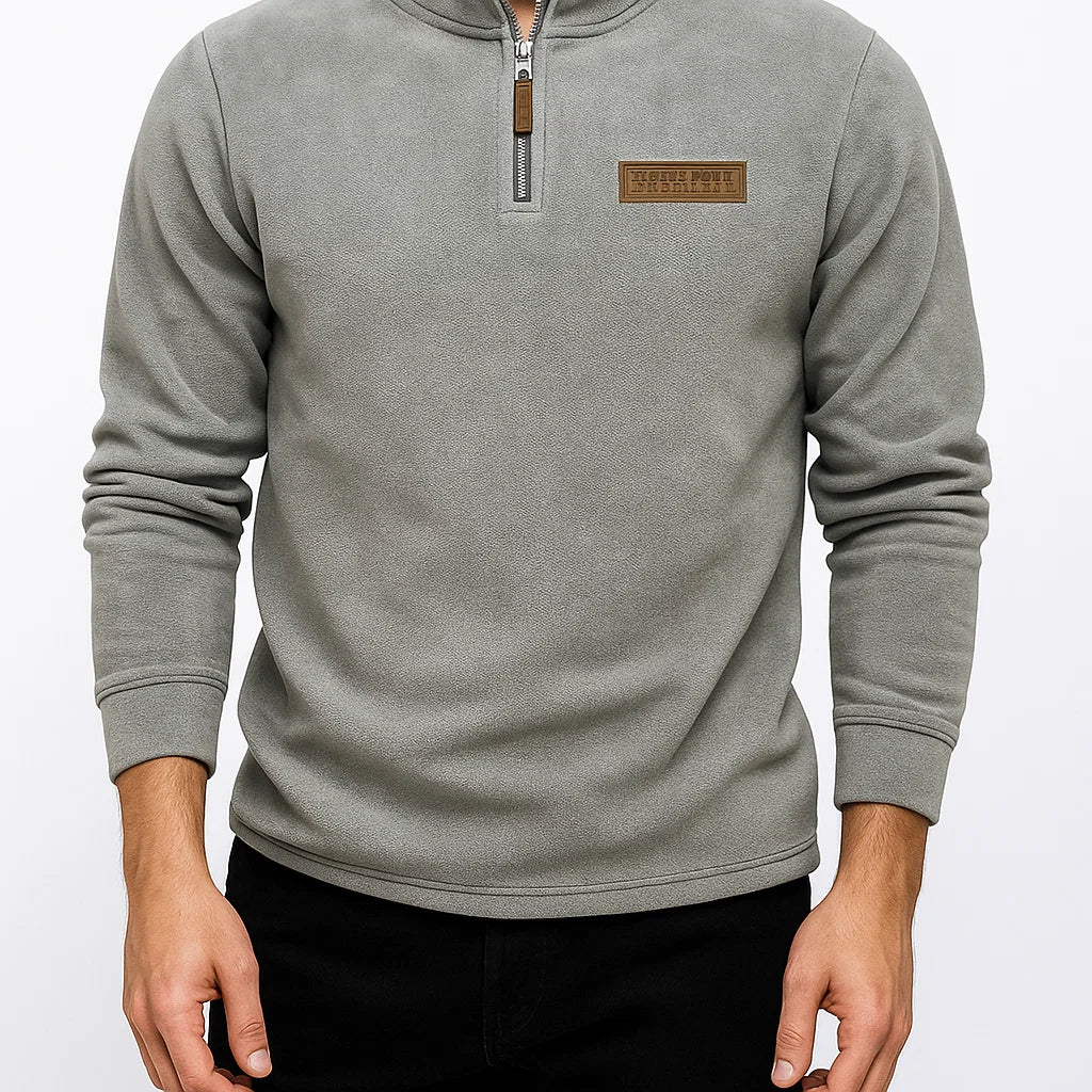 Herren Fleece-Pullover mit Reißverschluss